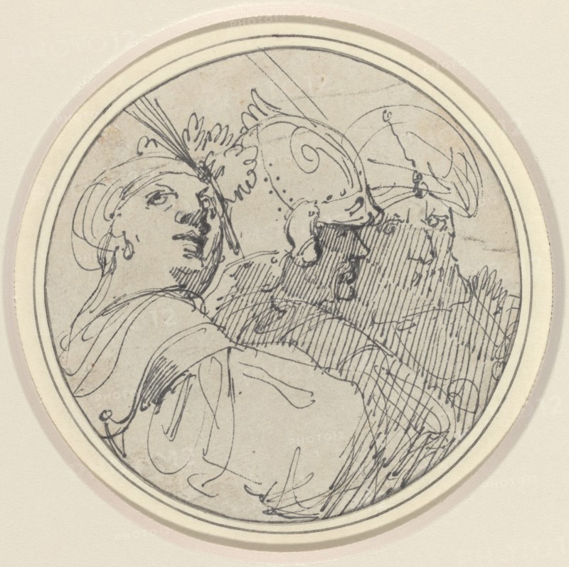 Three Oriental Heads, 1770/1775.