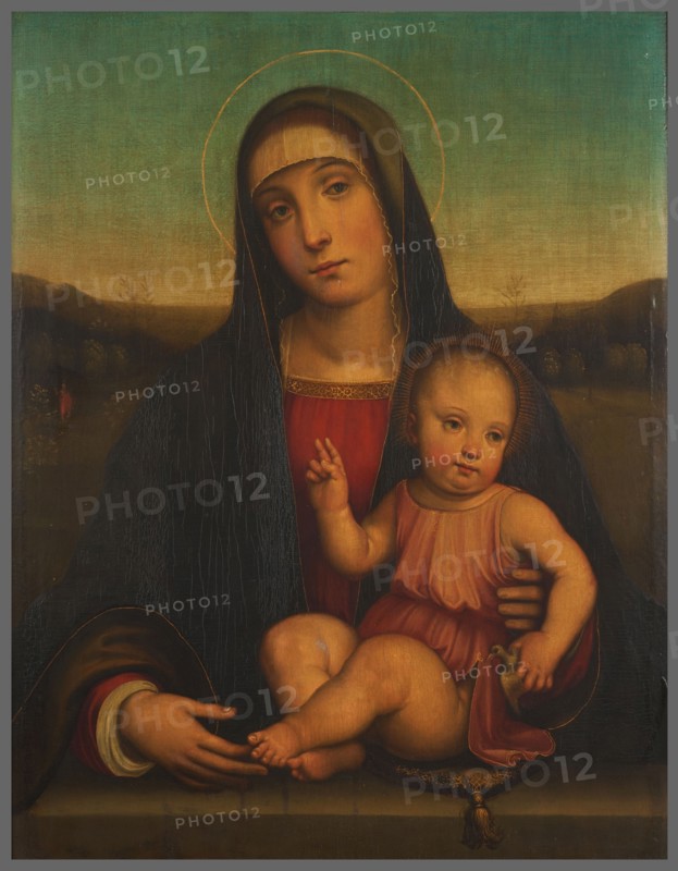 Virgin and Child, after Francia.