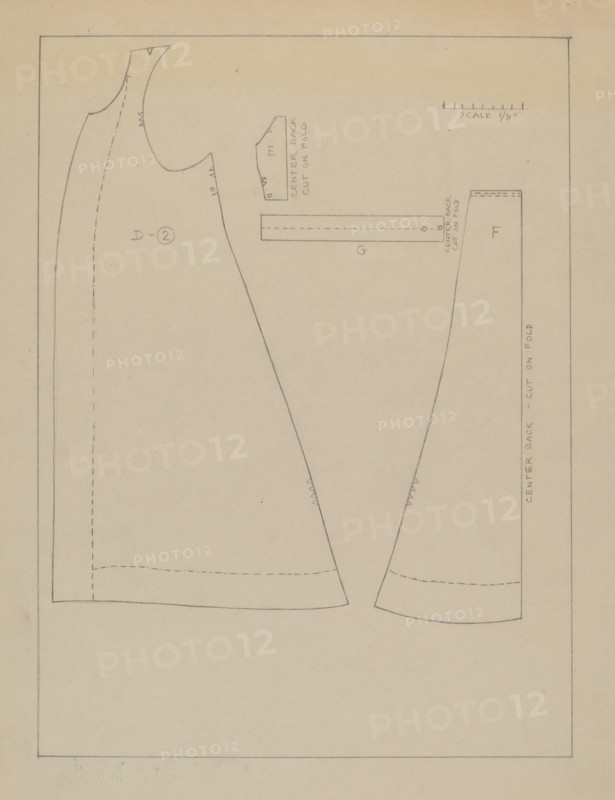 Woman's Coat (Pattern), c. 1937.