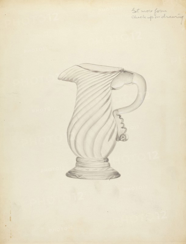 Blown Glass - Pitcher, 1935/1942.