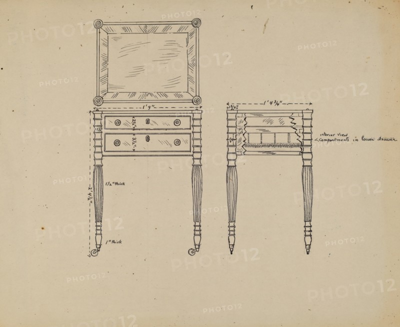 Sewing and Work Table, 1935/1942.