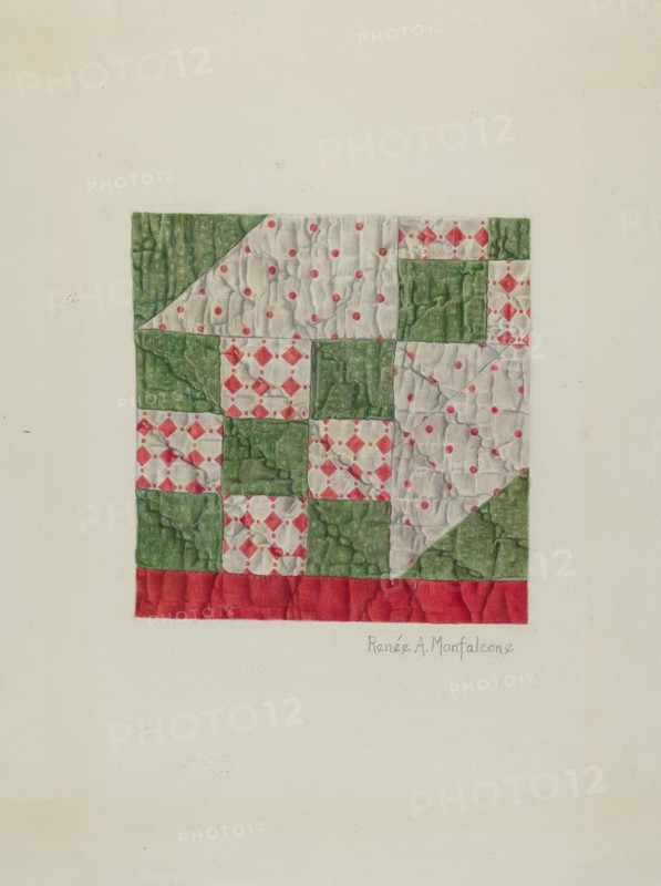 Calico Quilt (Patchwork), c. 1942.