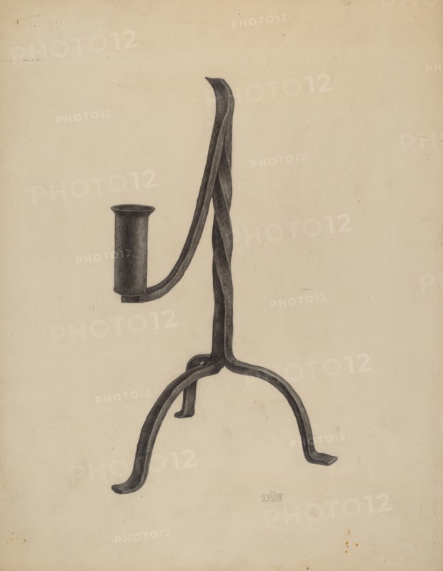 Three Legged Candlestick, c. 1938.