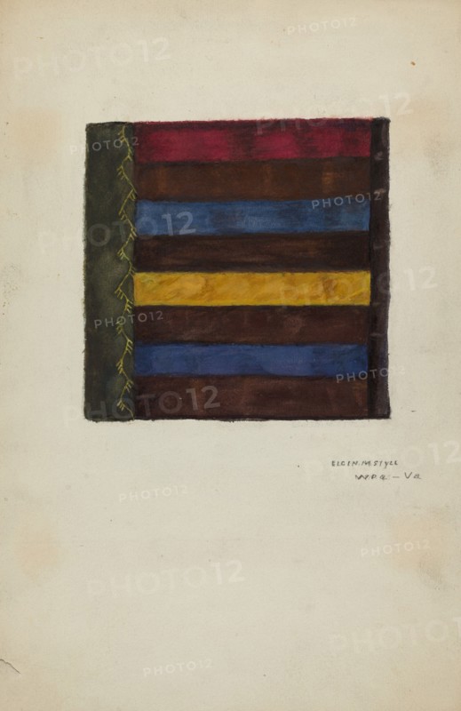 Silk Quilt - Roman Stripe, c. 1939.