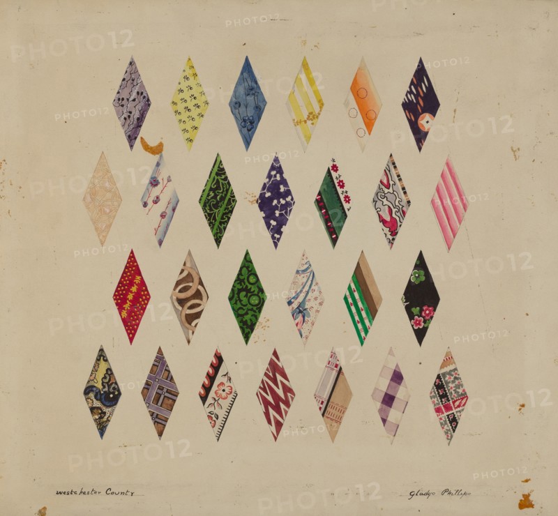 Details of Patchwork Quilt, c. 1937.