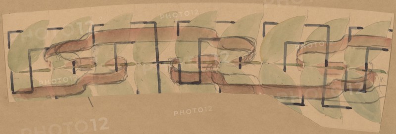 Study for a Border Design, 1890/1897.