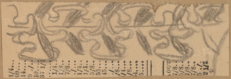 Study for a Border Design, 1890/1897.
