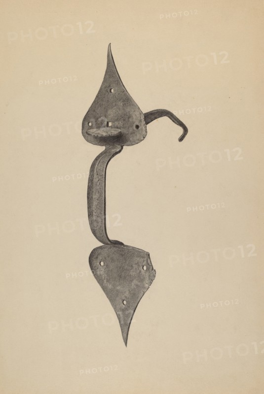 Door Handle with Thumb Press, c. 1938.