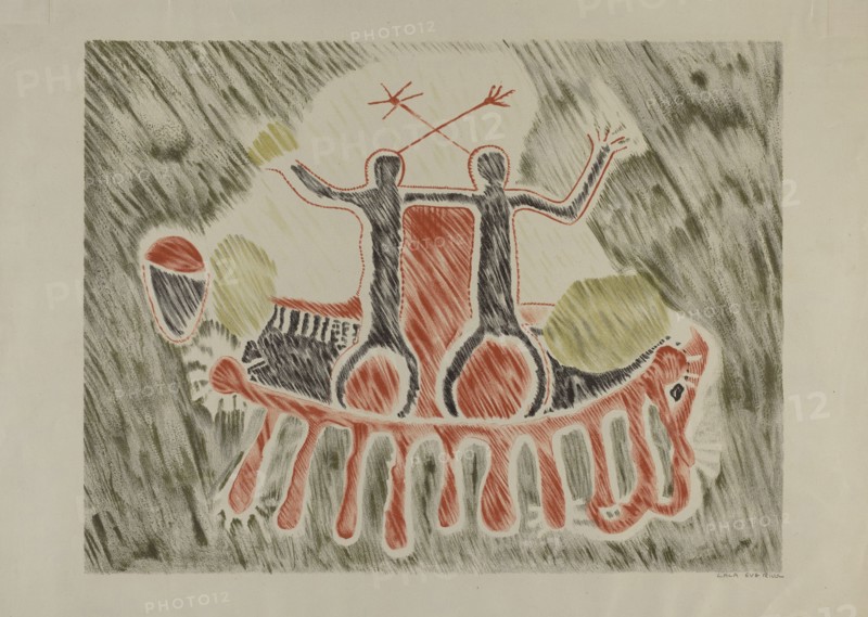Petroglyph - Human Figures, 1935/1942.