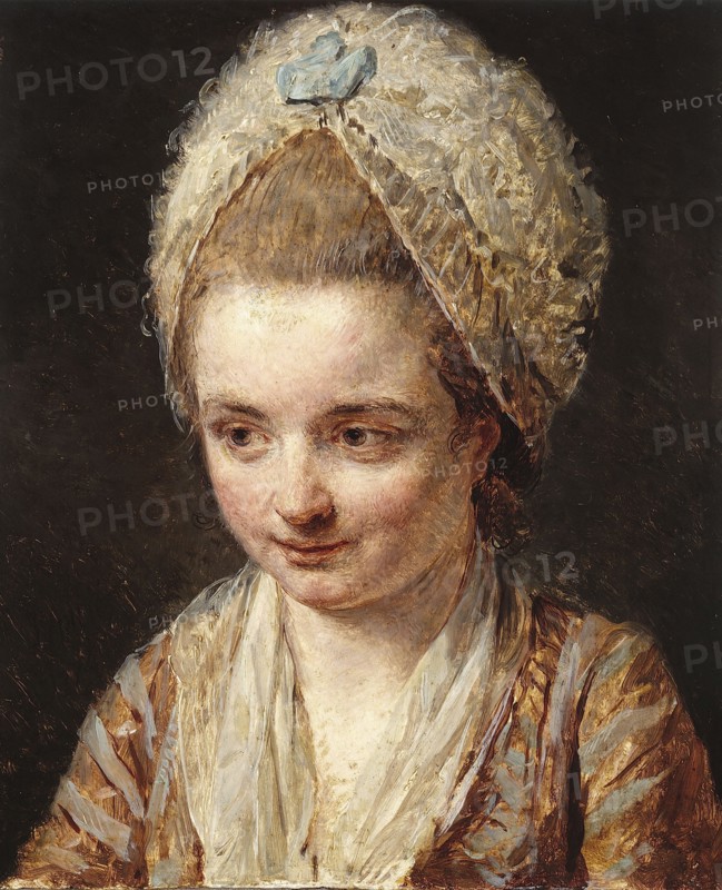 La Coiffe blanche, 1774. The white cap.