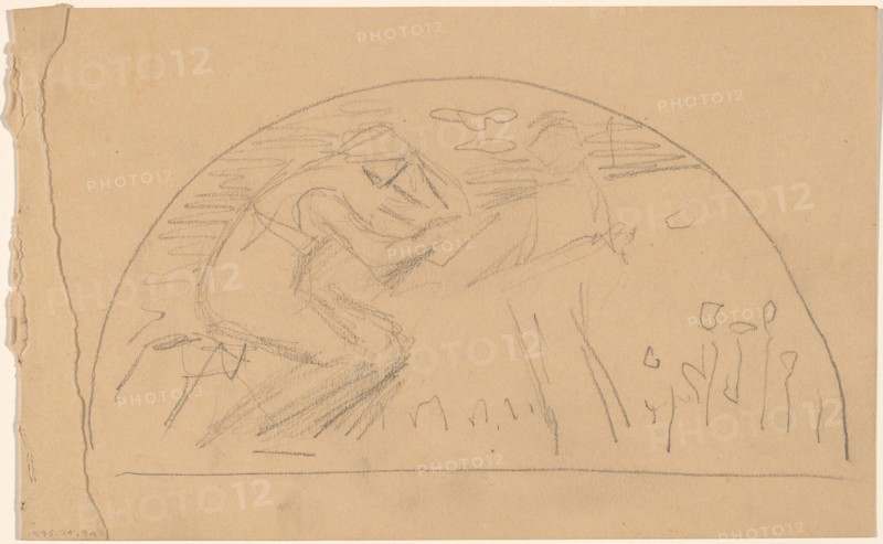 Study for a Lunette [recto], 1890/1897.