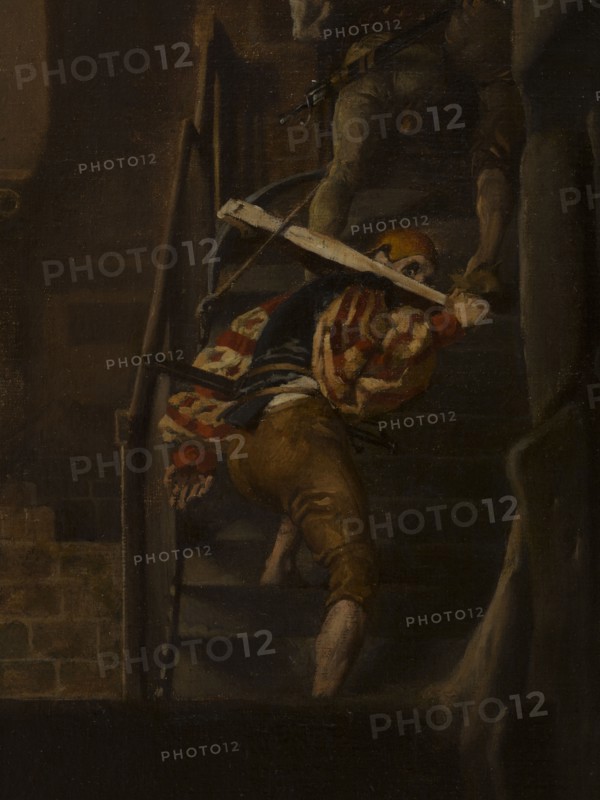 Le Guet-apens, 1869. The Ambush, detail.