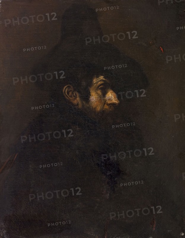 Man with a big hat, between 1860 — 1870.