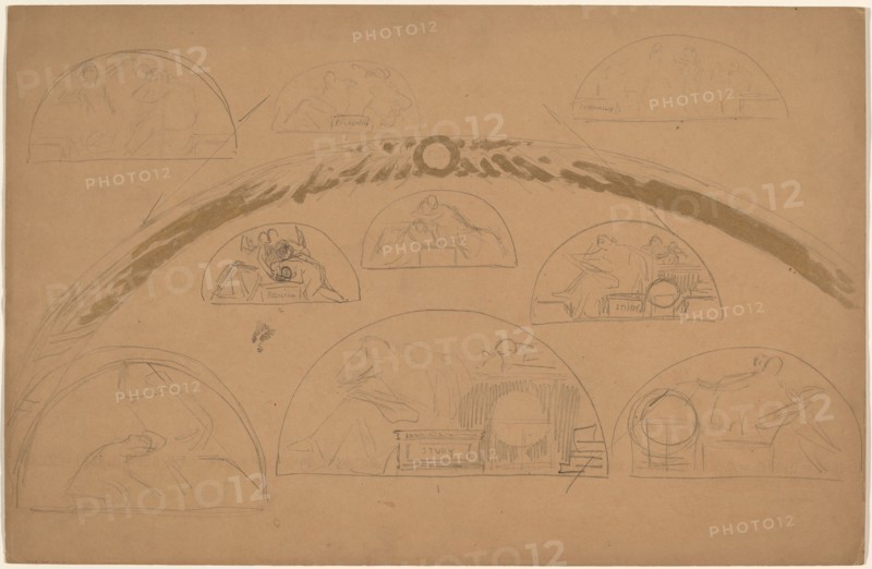 Studies for Lunettes [recto], 1890/1897.