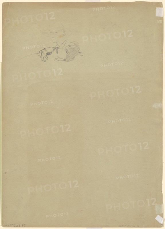Study of a Farmer [verso], c. 1870-1880.