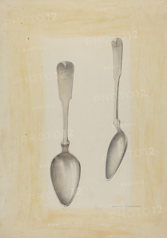 Bishop Hill: Large Silver Spoon, c. 1939.