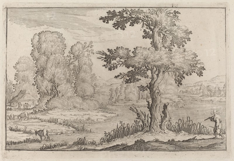 Herdsman and Cows Crossing a River, 1638.