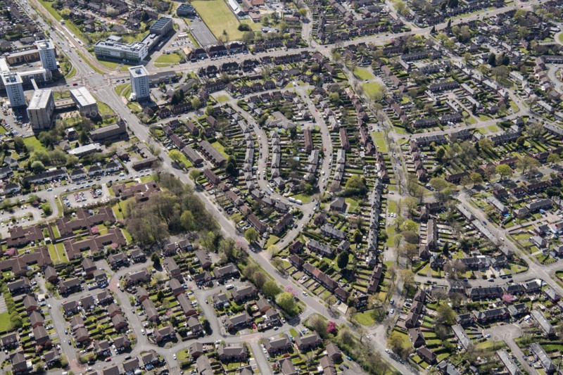 Housing in Wythenshawe, Manchester, 2021.