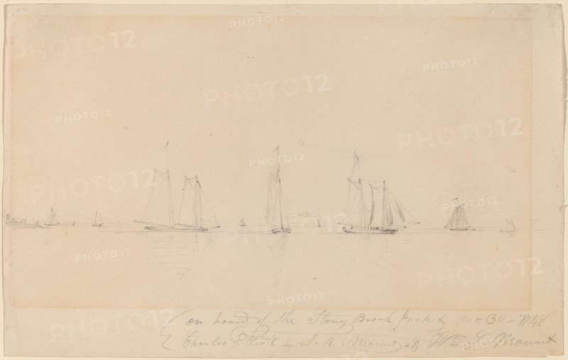 On Board of the Stony Brook Packet, 1848.