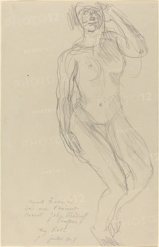 Seated Female Nude Looking Forward, 1908.