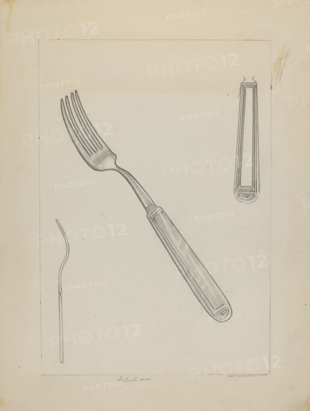 Silver Fork (Rogers Silverware), c. 1936.