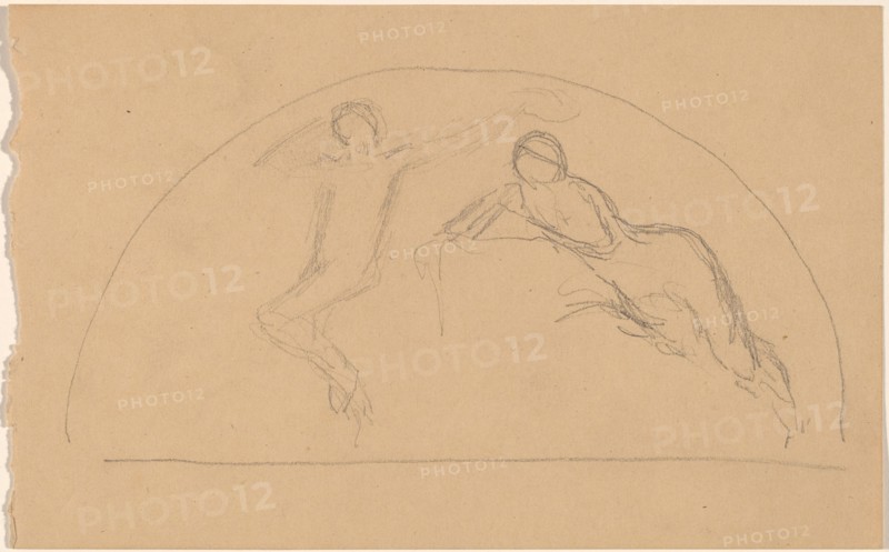 Study of Figures in a Lunette, 1890/1897.
