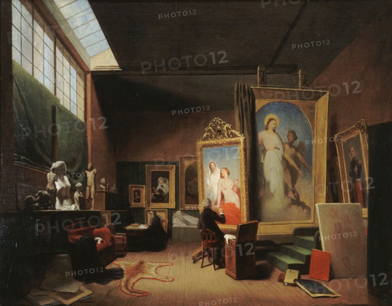 Ary Scheffer's workshop, rue Chaptal, 1851.