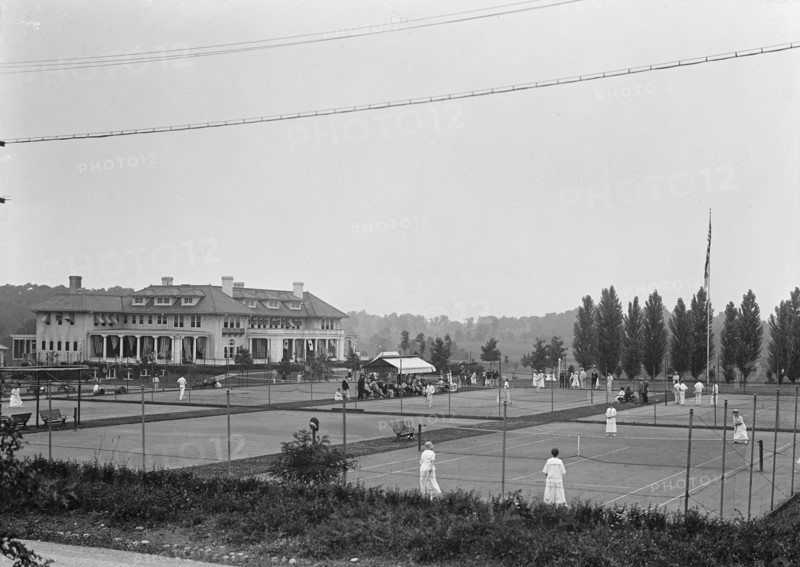 Columbia Country Club - Tennis Courts, 1917.