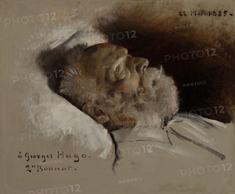 Victor Hugo sur son lit de mort, 22–05–1885.