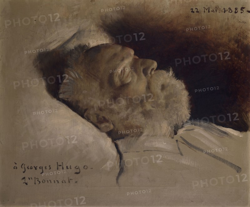 Victor Hugo sur son lit de mort, 22–05–1885.