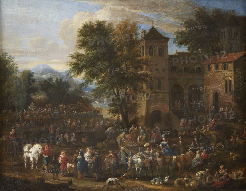 Le marché, between 1670 and 1700. The market.