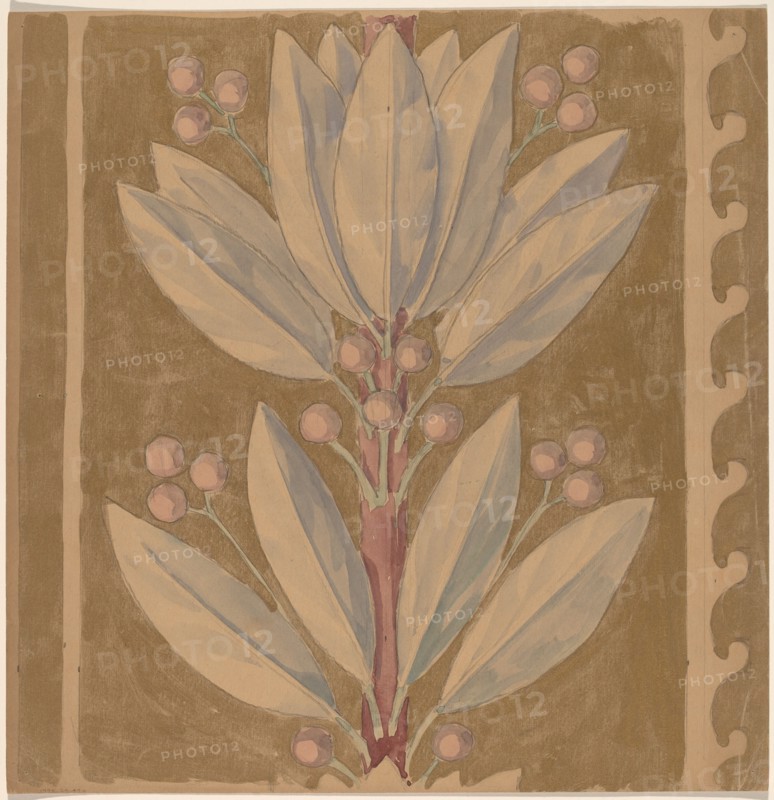 Study for a Border Design [recto], 1890/1897.