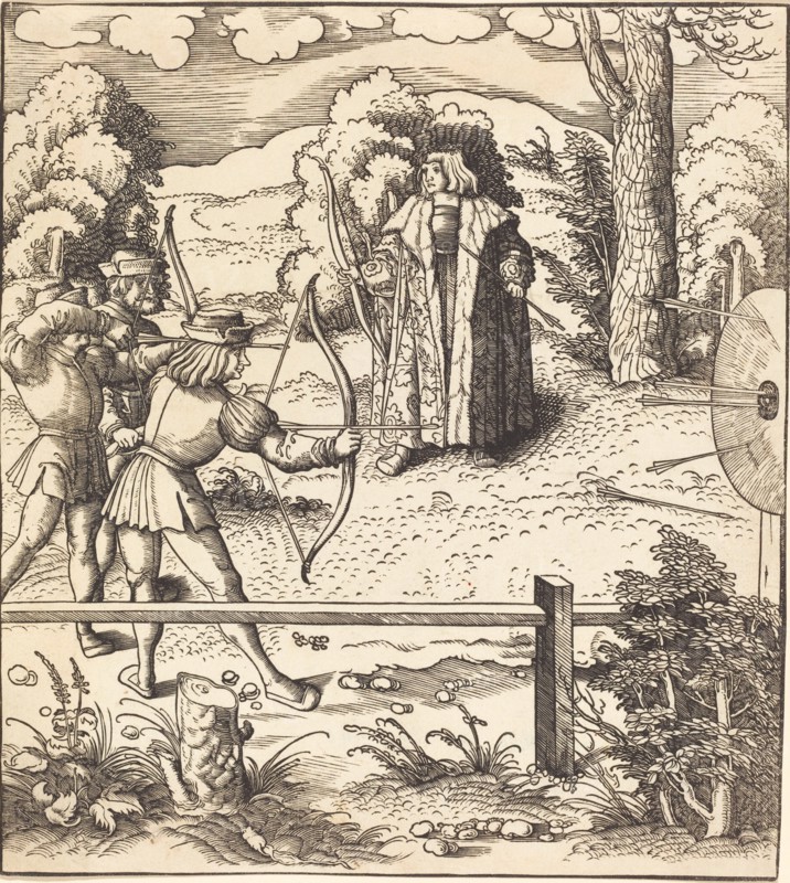 The Young White King at the Butts, 1514/1516.