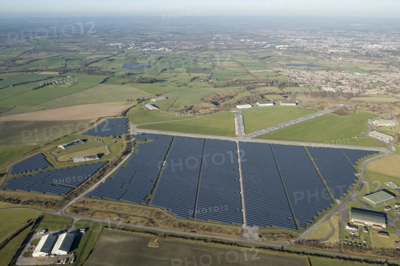 Wroughton Airfield solar farm, Swindon, 2016.