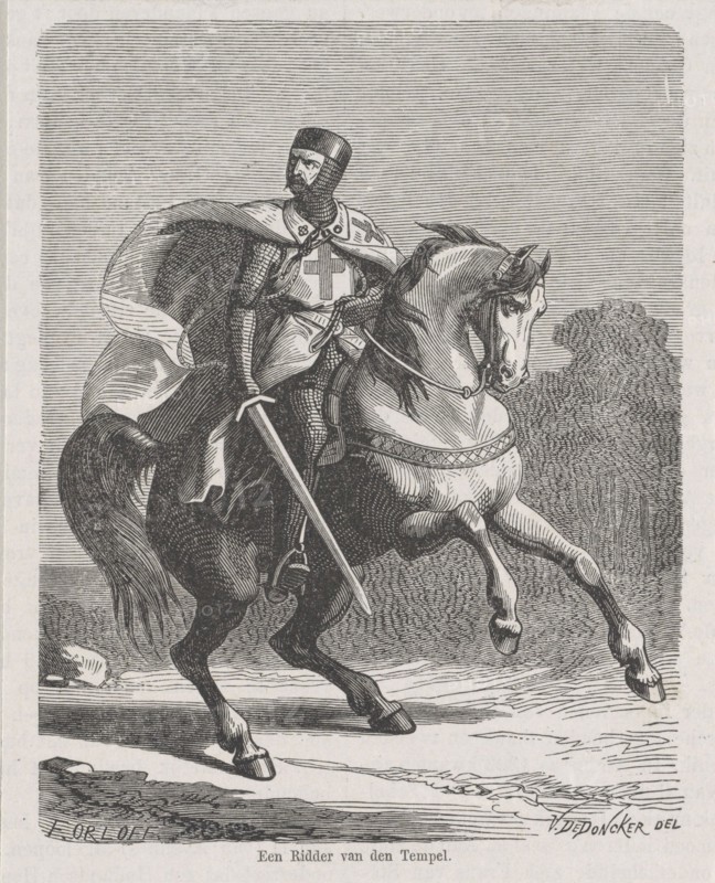 A Knight Templar, ca 1860. Private Collection.