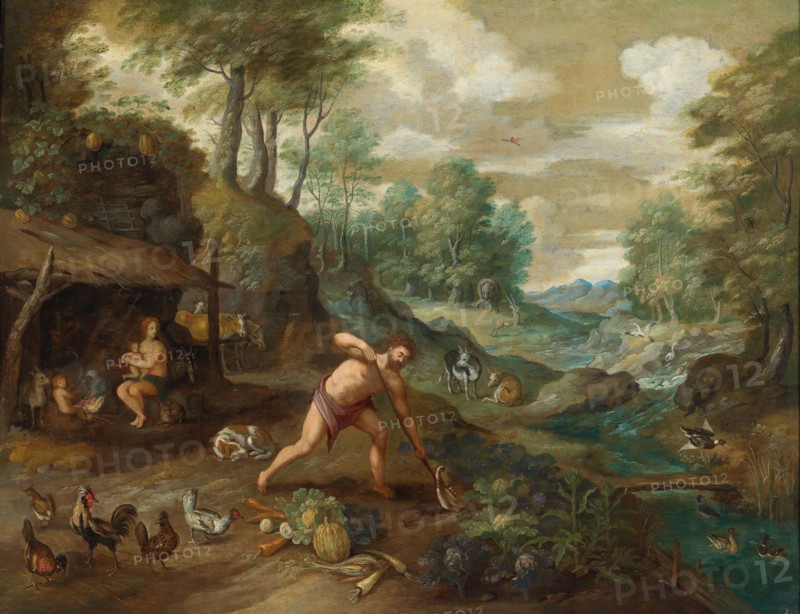 Adam working in the Field. Private Collection.
