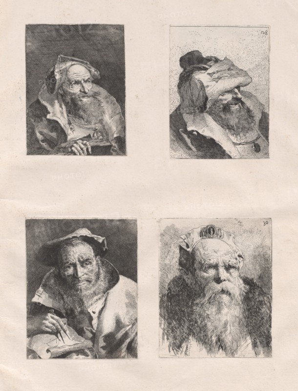 Raccolta di teste (Parts I and II), 1773-1774.
