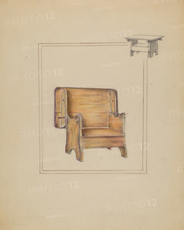 Table (Bench or Chair Combination), 1935/1942.