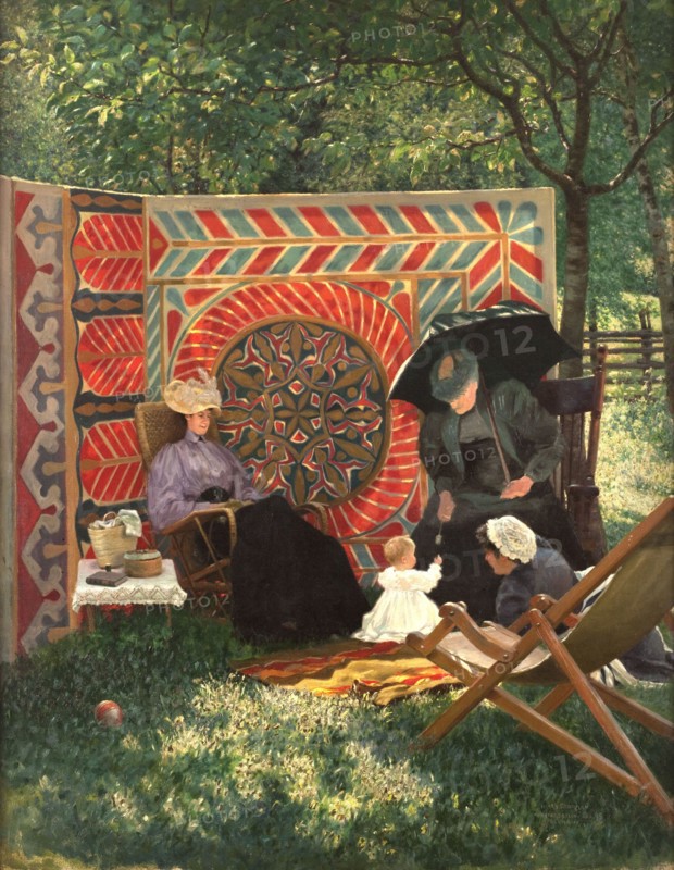 The painter's family in Marquartstein, c.1895.