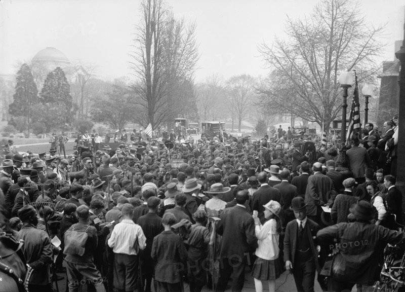 Boy Scouts, at Department of Agriculture, 1917.