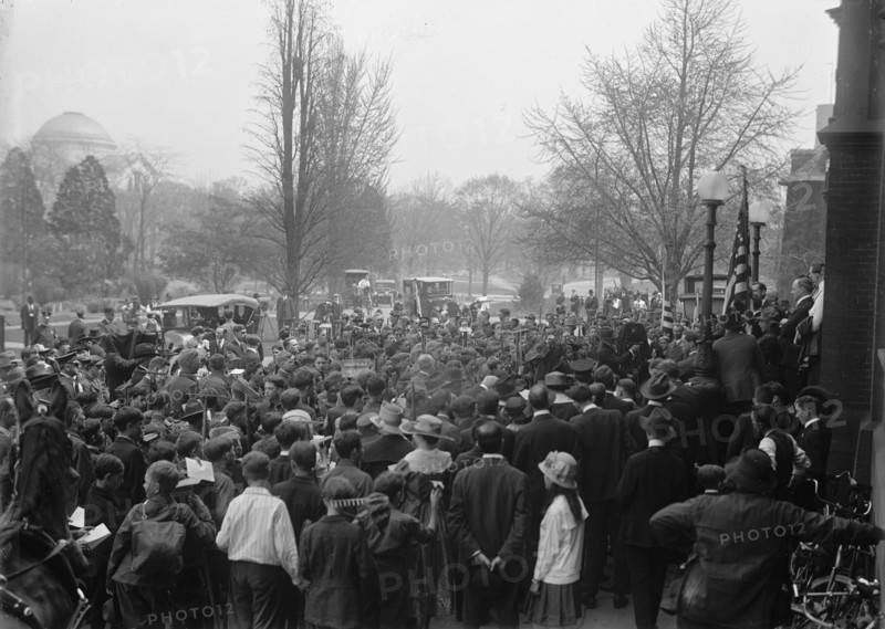 Boy Scouts, at Department of Agriculture, 1917.