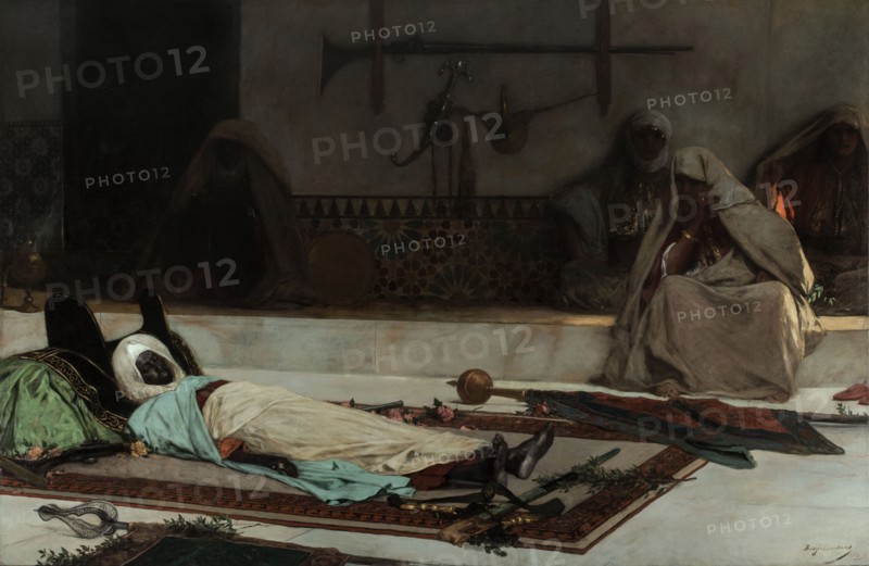 Le jour des funérailles - Scène du Maroc, 1889.