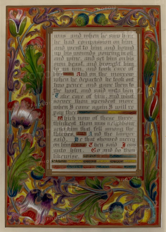 Illuminated Parable: Man Among Thieves, c. 1936.