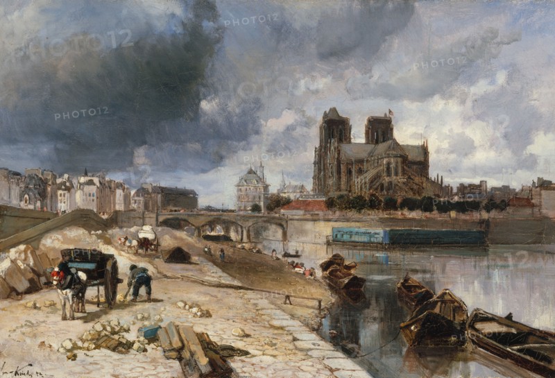 Notre-Dame seen from Quai de la Tournelle, 1852.