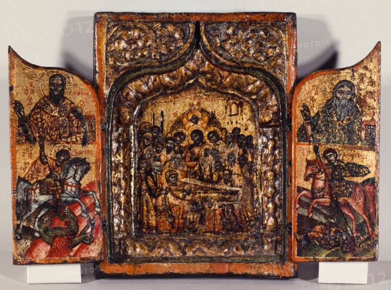Triptych of the Dormition of the Virgin, c.1700.