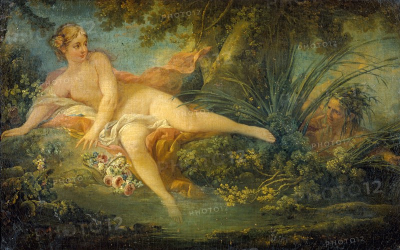 Nymph surprised, after Boucher. Creator: Unknown.