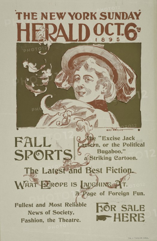 The New York Sunday herald. Oct. 6th 1895, c1895.