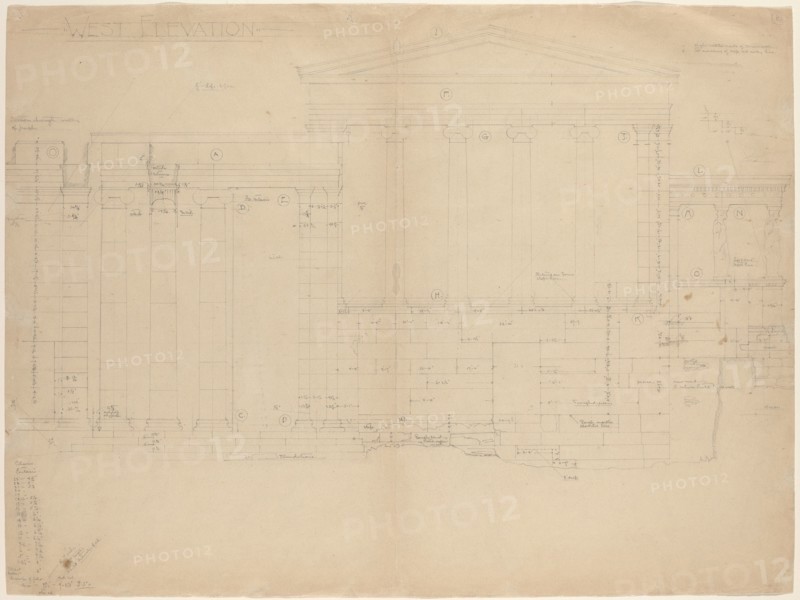 The Erectheum, West Elevation [left half], c. 1898.