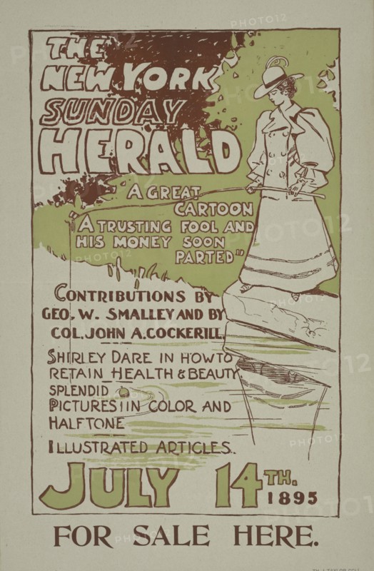The New York Sunday herald. July 14th 1895., c1895.