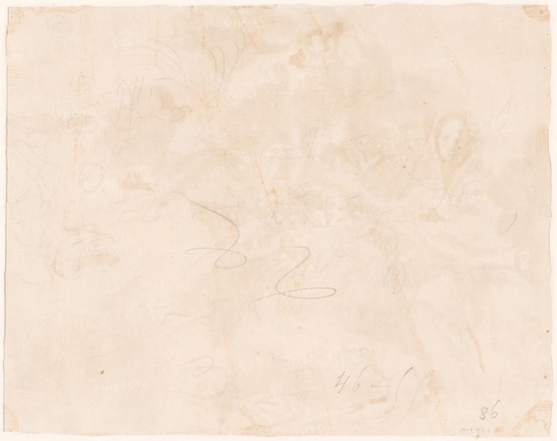 Sketch for the Flight into Egypt [verso], 1750/1755.